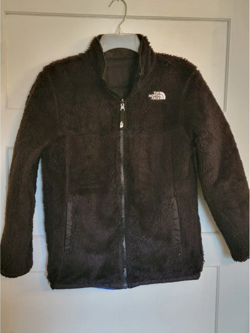 THE NORTH FACE BOYS REVERSIBLE MOUNT  PUFFER JACKET FLEECE Size L